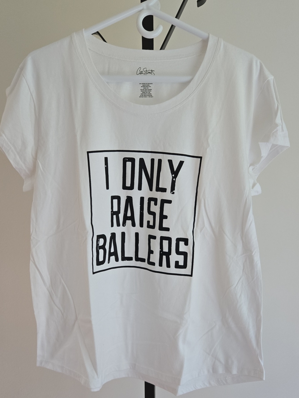City Streets White Tee with Black Graphic